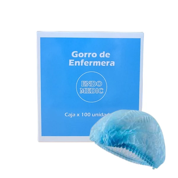 Gorros de enfermera Endomedic Azul